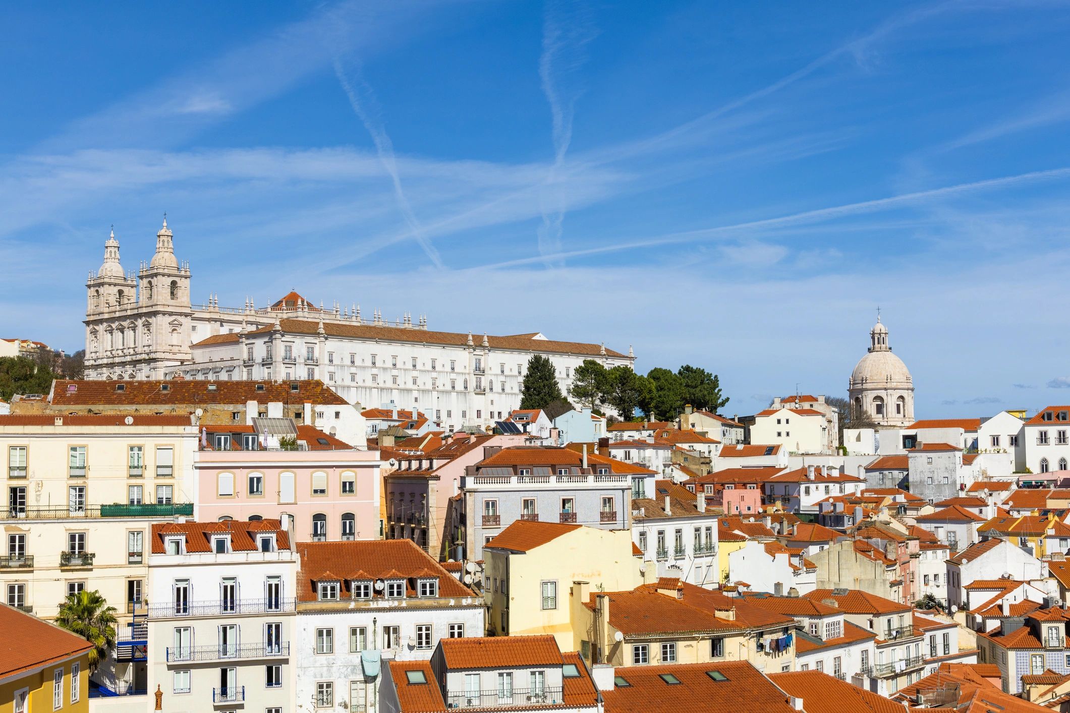 Elevated view of Lisbon, Portugal